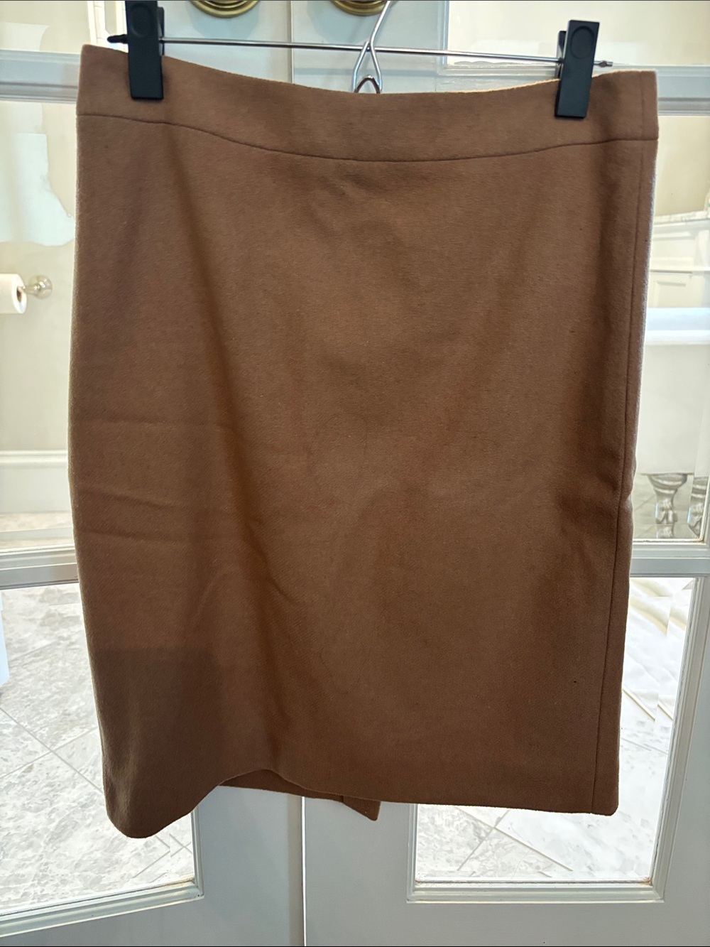 J Crew Classic Camel Brown Women's Pencil Skirt